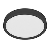 Plafón Led 17cm 12 w Luz Día 6500k Negro Eurolight