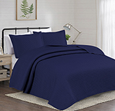 Sobrecama Sateen Navy 50/50 Twin