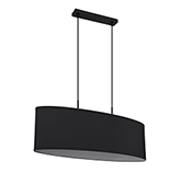 Lámpara de Techo Cosmo 60x20cm 2 E27 Negro