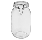 Envase de Vidrio con Tapa Hermética 2000ml
