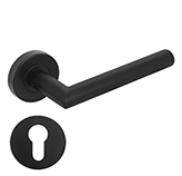 Manivela Dome Negro Mate con Roseta