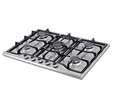 Cocina Gas SI 6951 5 Quemadores Inox 76 cm Challenger 