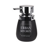 Dispensador de Jabón Líquido Urban Kitchen Negro