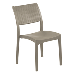 Silla Rattan Taupe Plapasa