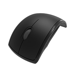 Mouse Klip Xtreme Inalambrico Plegable Usb - Negro