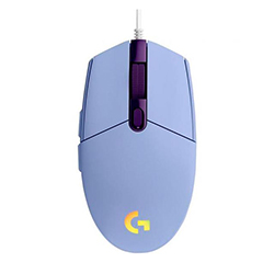 Mouse Logitech Alambrico Gamer G203 Lightsync Usb Lila
