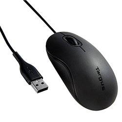 Mouse Targus Alambrico Usb Negro