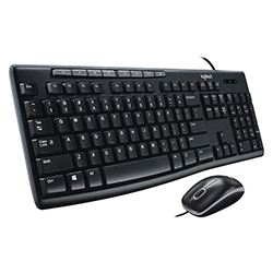 Teclado + Mouse Logitech Alambrico Mk200 Usb