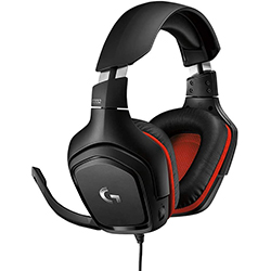 Audifono + Microfono Logitech Alambrico Gamer G332 - 3.5Mm Negro Y Naranja