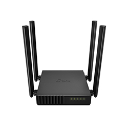 Router Tplink Dual Band Ac1200 Mbps 4 Antenas 4 Ptos Lan Negro
