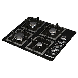 Cocina Gas  SQ 6759 4 Quemadores Cristal Templado 60cm Challenger