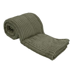 Manta Decorativa Throw Taupe