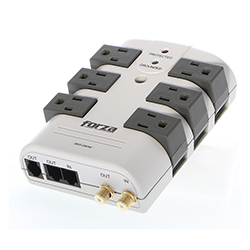 SUPRESOR DE SOBRETENSION FORZA 1800W 120V 6 SALIDAS Y COAXIAL