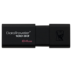 PEN DRIVE KINGSTON 64GB USB 3.0 GEN 1 / DT100G364GB