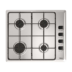 Cocina a Gas con 4 Zonas de Cocinado y Encendido Automático HLX 640 KI 58x50cm Teka