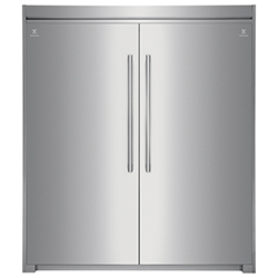 Combo Twin Congelador Refrigerador Trimkit Silver Electrolux 