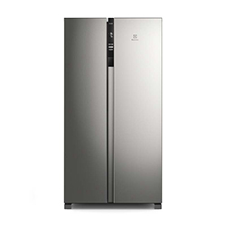 Refrigerador No Frost Side By Side  Inverter 442 Litros Silver Electrolux