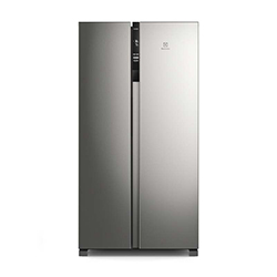 Refrigerador No Frost Side By Side  Inverter 532Litros Silver Electrolux