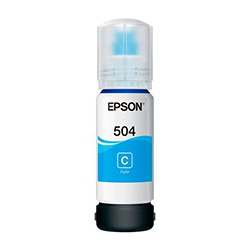 BOTELLA DE TINTA EPSON T504220 CYAN 70ml - L4150,L4160,L6161,L6171,L6191, L14150