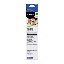 CINTA EPSON NEGRA S015631 PARA LX350 COMPATIBLE CON IMPRESORA LX300+II / LX300+