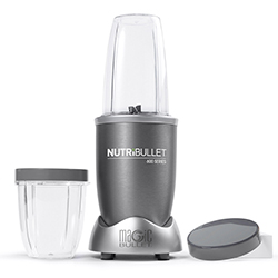 Licuadora Nutribullet 8pcs 600w Jarra Plástico Color Gris