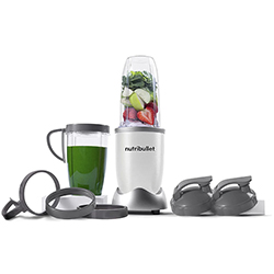 Licuadora Nutribullet 8pcs 900w Jarra Plástico Color Blanco Mate