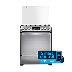 COCINA A GAS SMART MONTECARLO ZAFIRO 5 QUEMADORES CROMA 30