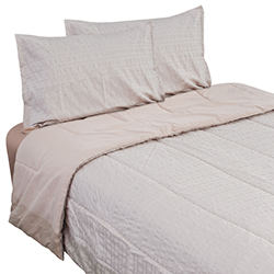 Cubrecama Crepe Rosa Twin