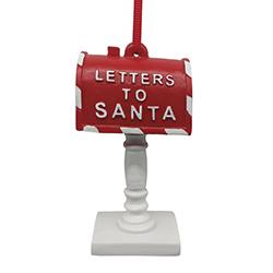 Buzón Rojo Colgante Letters To Santa 8.9cm