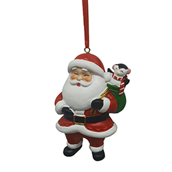 Santa Claus Colgante con Bolsa 5.2x2.6x8.6cm