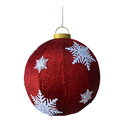 Bola Roja de Navidad con Luces 60cm