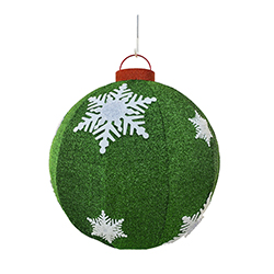 Bola Verde de Navidad con Luces 60cm