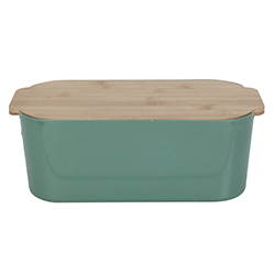 Panera Verde con Tapa Bambú