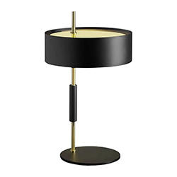 Lámpara de Mesa Crave Dorado Negro 1xE27 Eurolight