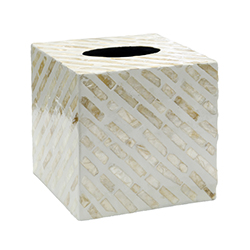 Porta Tissue Muine Nacar 14x14cm