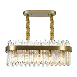 Lámpara de Techo Rigal 90cm 8xE14 Dorado
