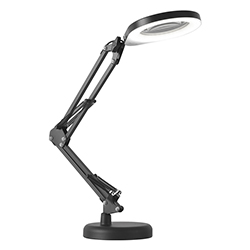 Lámpara de Mesa Pro con Lupa Negra