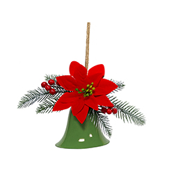 Campana Colgante Verde Jingle Bell Rock 10cm