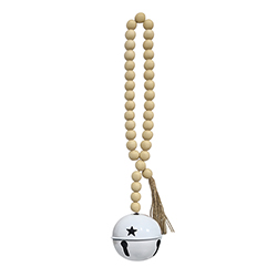Adorno de Cascabel Blanco 8cm