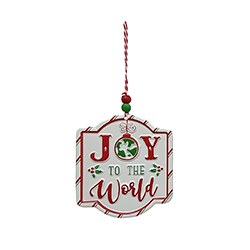 Colgante Joy To The World Dear Santa 9X11cm