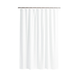 Cortina de Baño Tela Blanca Solida 180X180cm 