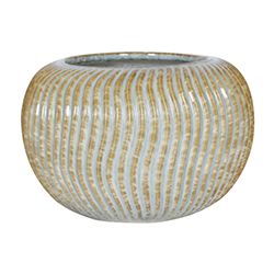 Florero Komy Cerámica 10cm Azul Café