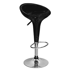 Banco Negro Espaldar Bajo para Bar 