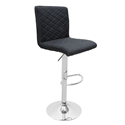 Silla Box Negra de Tela para Bar