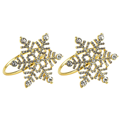 Porta Servilleta Flake Gold x2