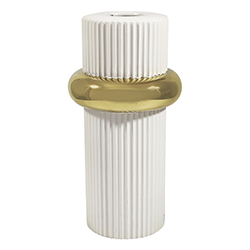 Florero Studio Line White Gold 43cm