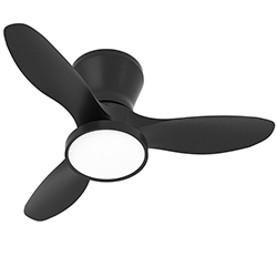 Ventilador de Techo con Lámpara Baily  Negro 32