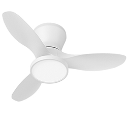 Ventilador de Techo con Lámpara Baily Blanco 32