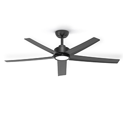 Ventilador de Techo con Lámpara Viva Negro 52