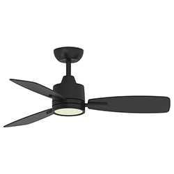 Ventilador de Techo con Lámpara Trent Negro 42